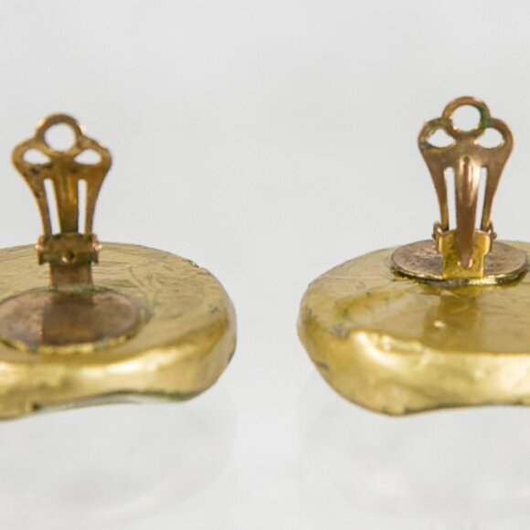 VINTAGE Lucite CLIP ON EARRINGS 50s-60s - Picture 4 of 7